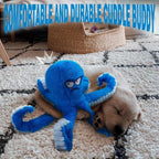 Blue Octopus Dog Toy – Tough Chew, Squeaky & Interactive Fun