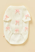 Pink Bow-3D Motif Pet Sweater