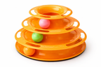 Cat Toy Tower 3 Level – Interactive Rolling Ball Track Toy for Indoor Cats