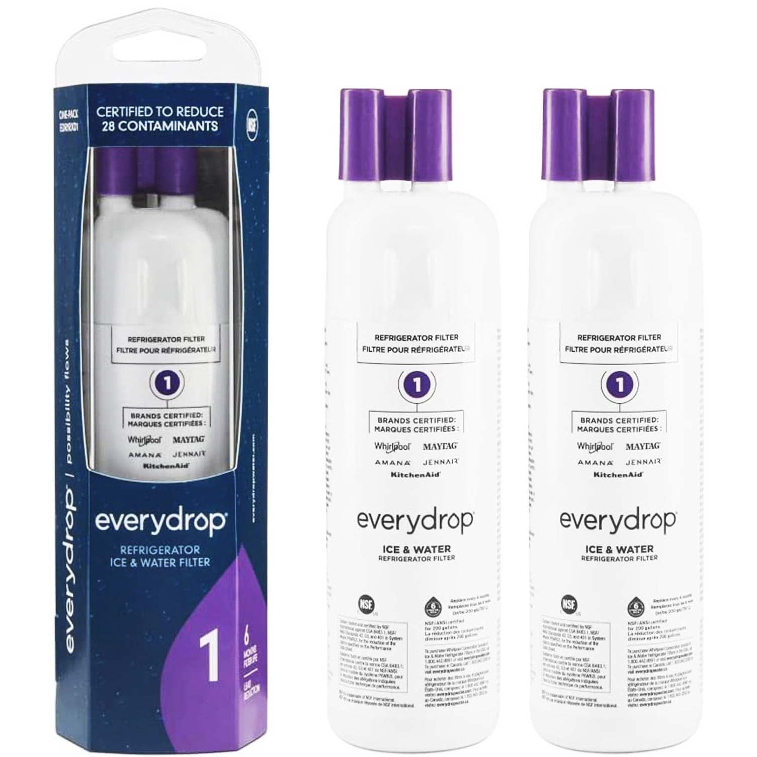 EDR1RXD1 water filter 1 - W10295370A refrigerator water filter 1