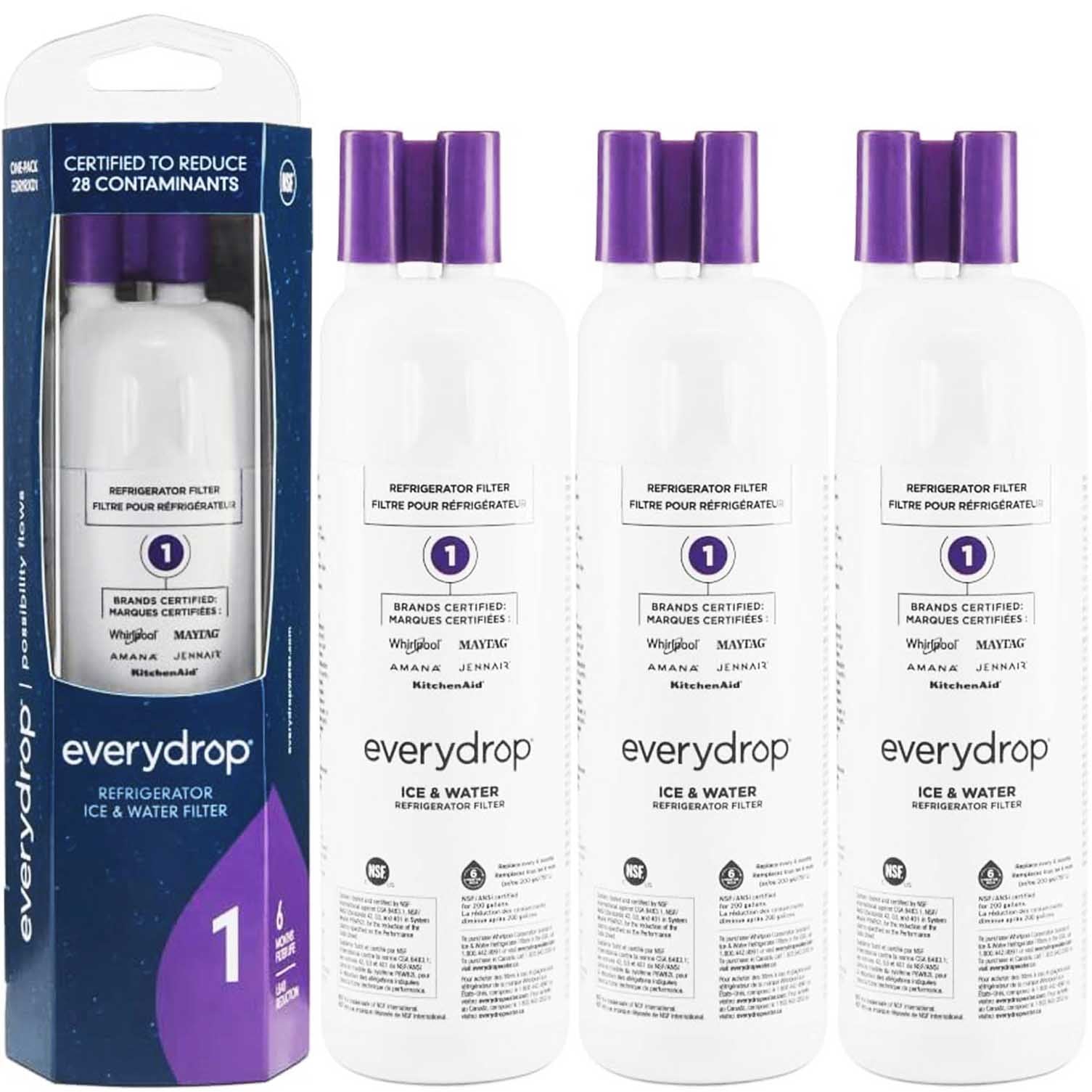 EDR1RXD1 water filter 1 - W10295370A refrigerator water filter 1