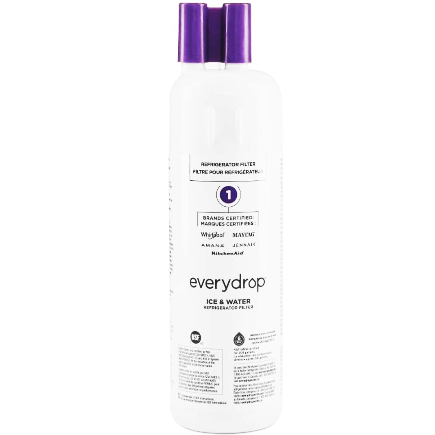 EDR1RXD1 water filter 1 - W10295370A refrigerator water filter 1