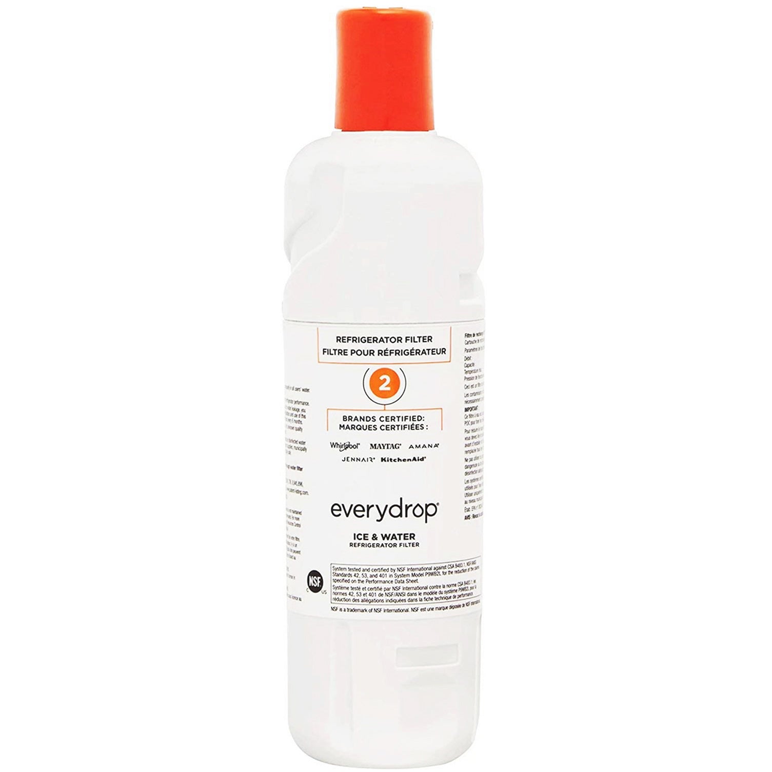 EDR2RXD1 water filter 2 - W10413645A refrigerator water filter 2