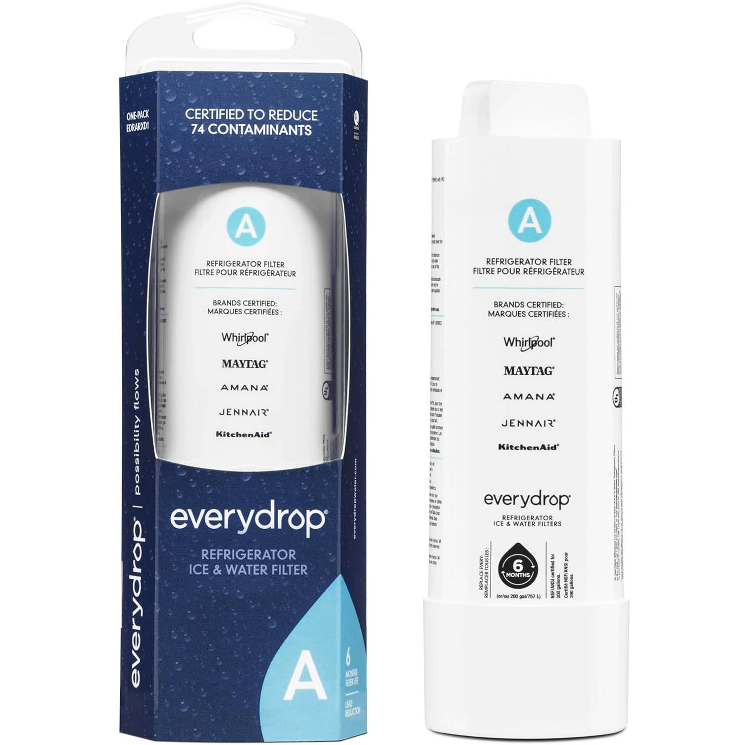 EDRARXD1 Refrigerator Water Filter A - EDRARXD1B