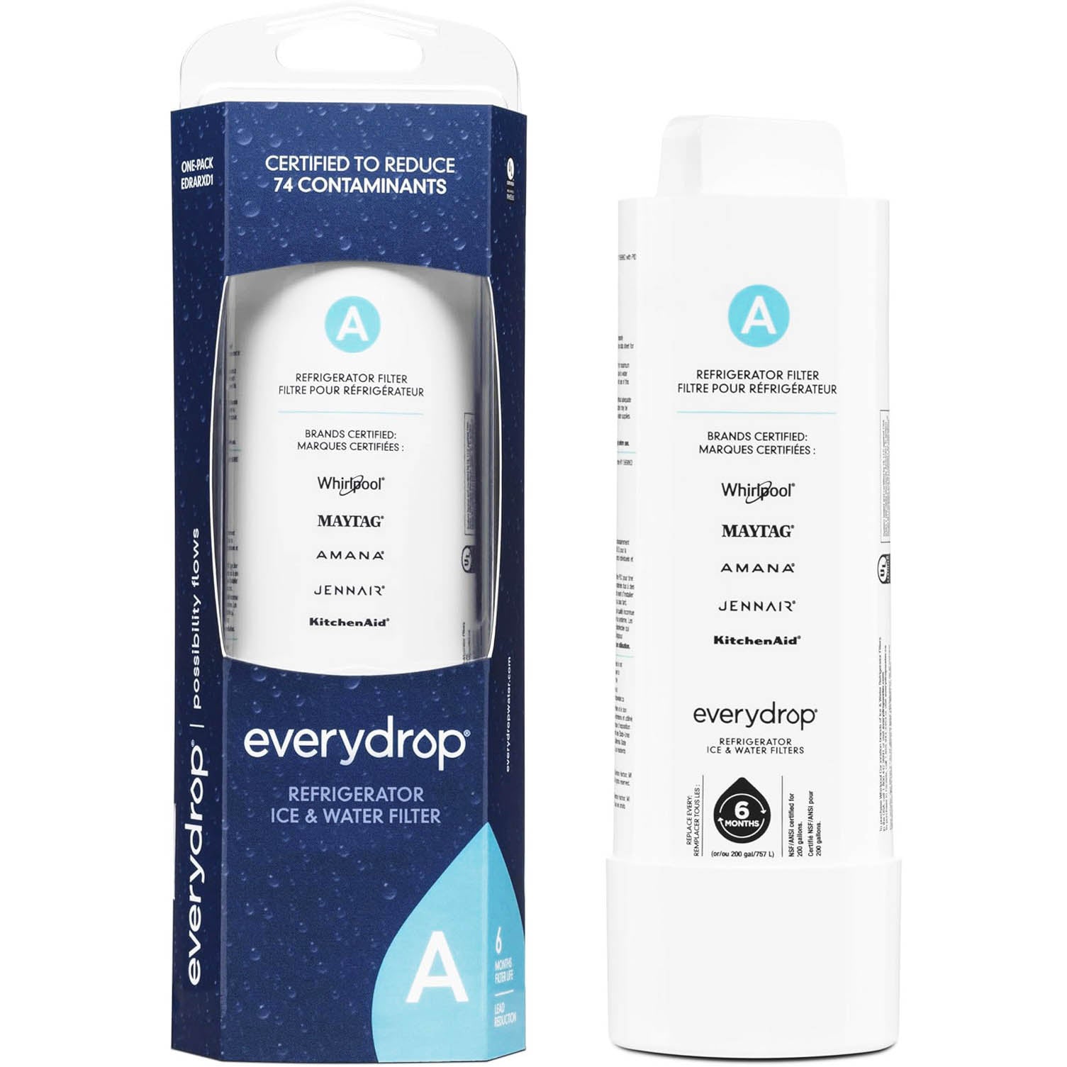 EDRARXD1 refrigerator water filter A - WATER FILTER A