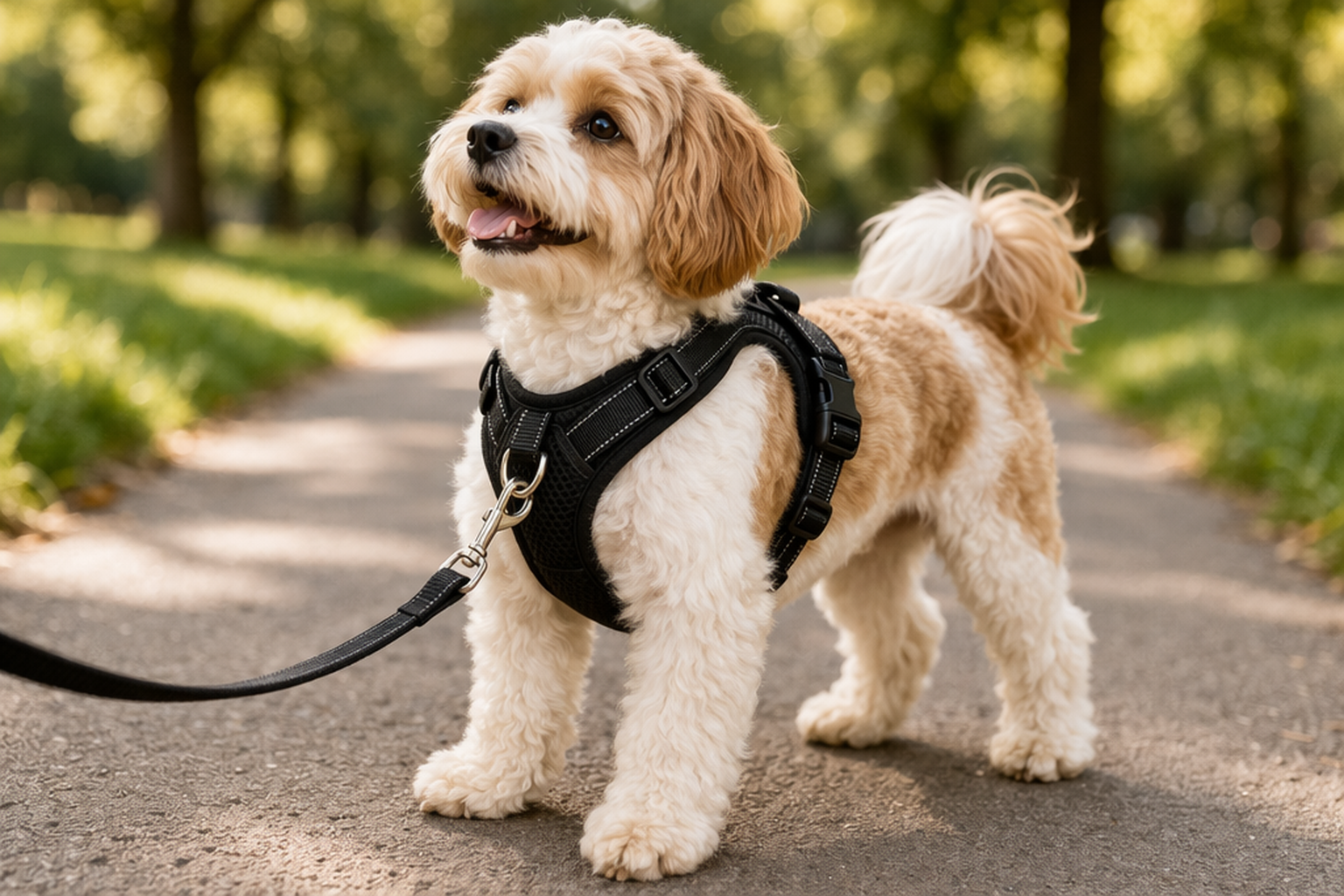 Dog Harness No Pull – Adjustable Reflective Pet Vest for Small Dogs