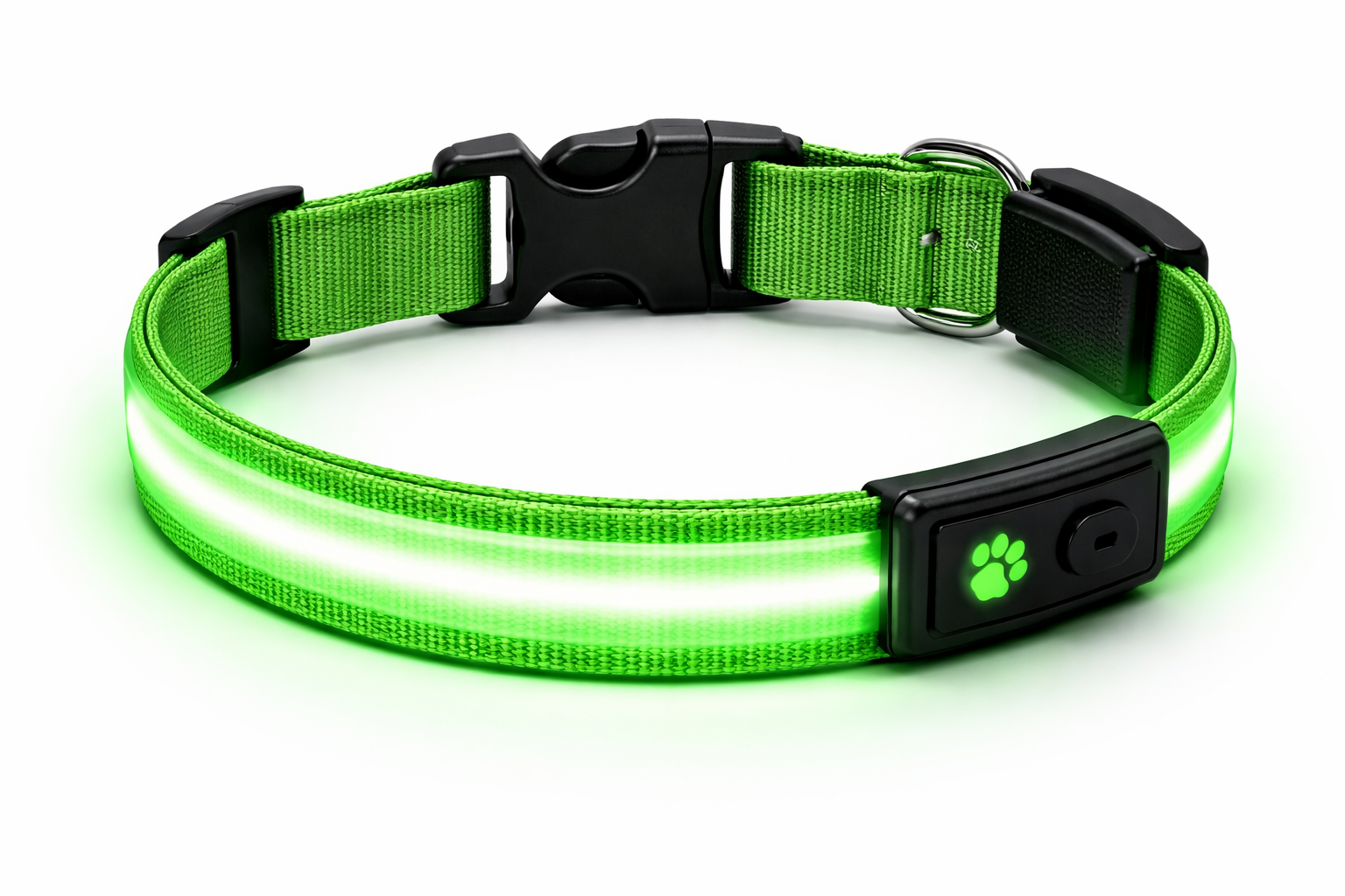 LED Dog Collar Rechargeable – Glow in the Dark Safety Collar for Night Walking