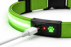 LED Dog Collar Rechargeable – Glow in the Dark Safety Collar for Night Walking