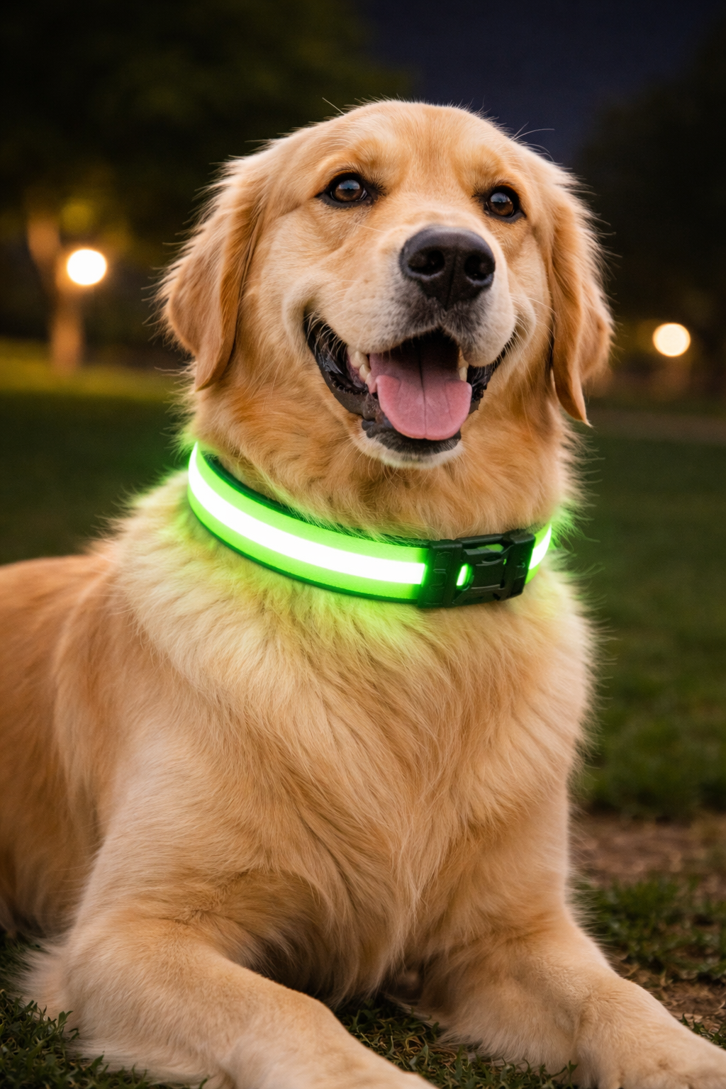 LED Dog Collar Rechargeable – Glow in the Dark Safety Collar for Night Walking