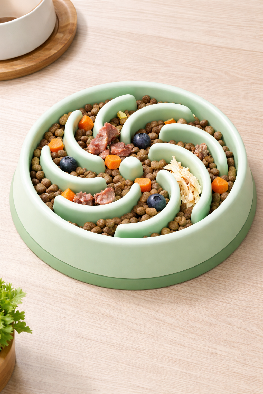 Slow Feeder Dog Bowl – Anti-Choke Puzzle Feeding Bowl for Fast Eating Dogs